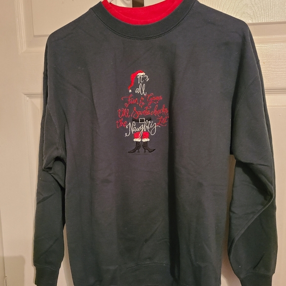 (1042) MC Sportswear, Woman's Novelty Long Sleeve Sweat Shirt, Green, Medium - Picture 1 of 5